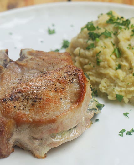 Pork Chops And Creamy Spinach Recipe by Tasty