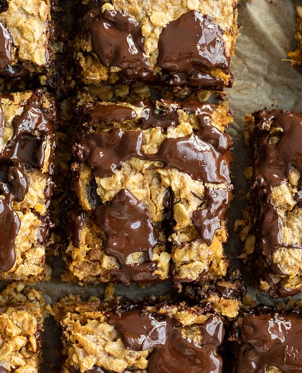 Sweet Potato Oatmeal Chocolate Chip Bars (vegan and healthy)