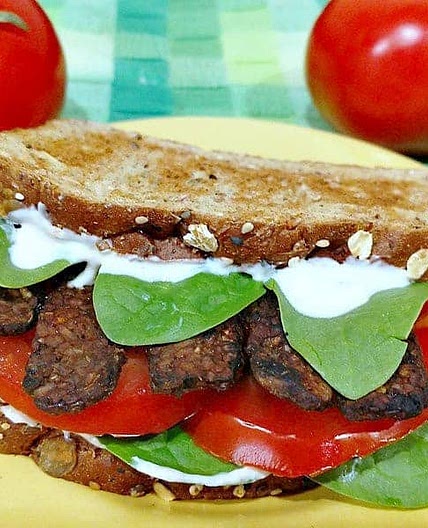 Smoked Tempeh Sandwich | TLT