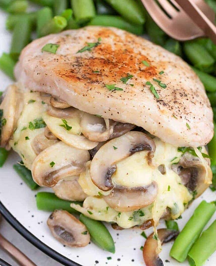 Baked Stuffed Pork Chops