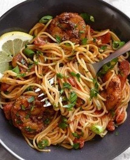 Blackened Shrimp Pasta