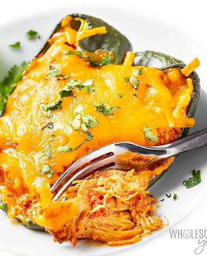 Stuffed Poblano Peppers (Easy!)