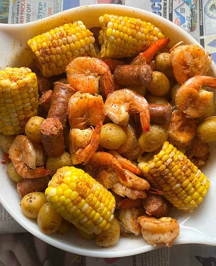 Instant Pot Shrimp Boil with BBQ Shrimp Rub