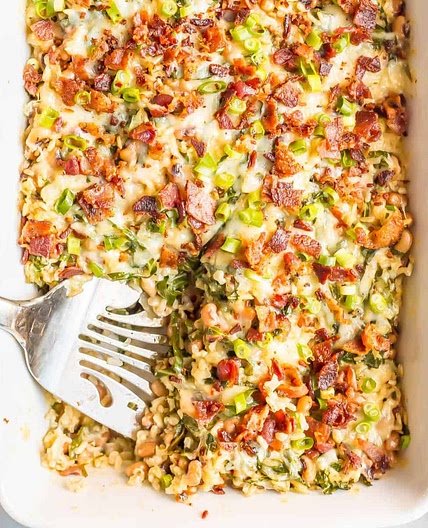 New Year’s Day Black-Eyed Pea Casserole
