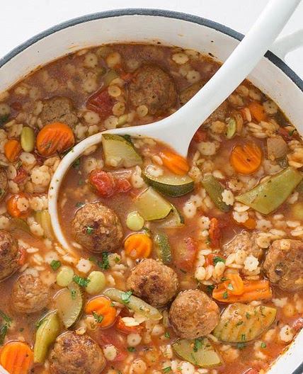 Hearty Italian Meatball Soup