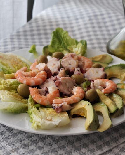 Receta de Ensalada de pulpo