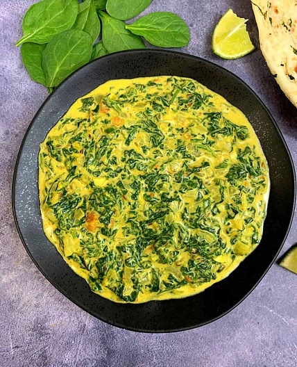 Indian Style Creamed Spinach