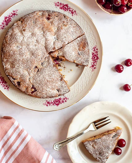 Sour Cherry Chocolate Cake