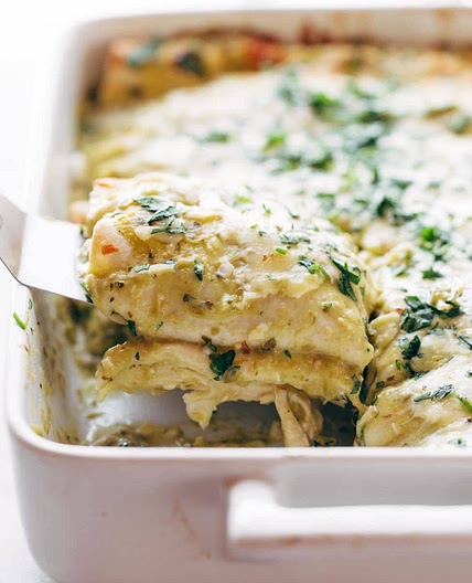 Simple Enchiladas Verdes