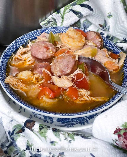 Easy Jambalaya with Shrimp, Sausage and Chicken