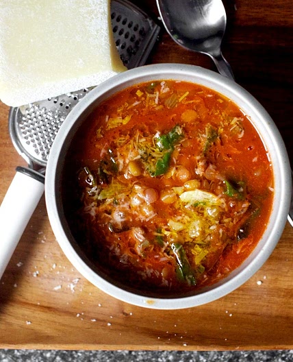Lentil Soup with Sausage, Chard and Garlic