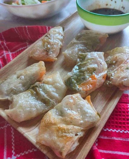 Crispy Air Fryer Rice Paper Dumplings (Vegan GF Recipe)