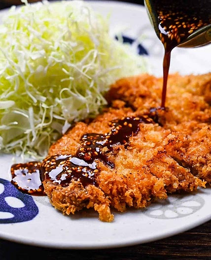Best Tonkatsu with Homemade Sauce (Japanese Pork Cutlet)