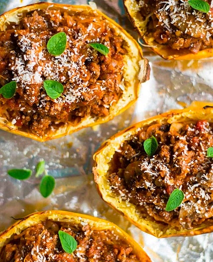 Stuffed Spaghetti Squash Bowls