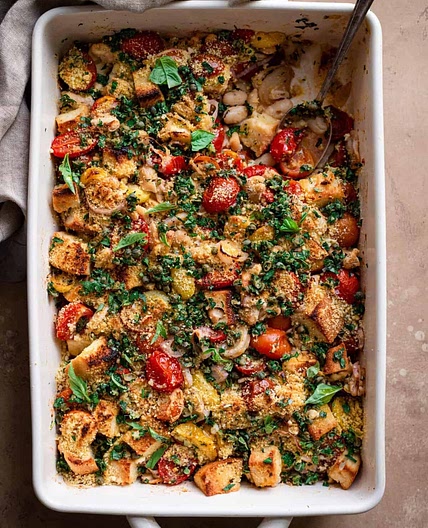 Tomato and White Bean Casserole