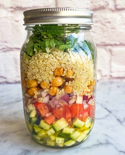 High-Protein Chickpea Quinoa Salad