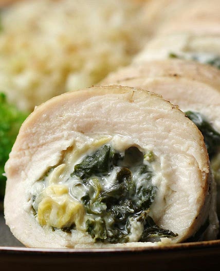 Keto-Friendly Spinach & Artichoke Chicken Rolls Recipe by Tasty