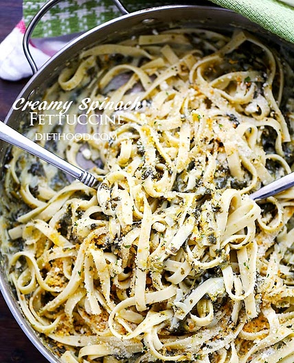 Spinach Fettuccine