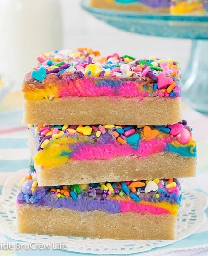 Unicorn Sugar Cookie Bars Recipe