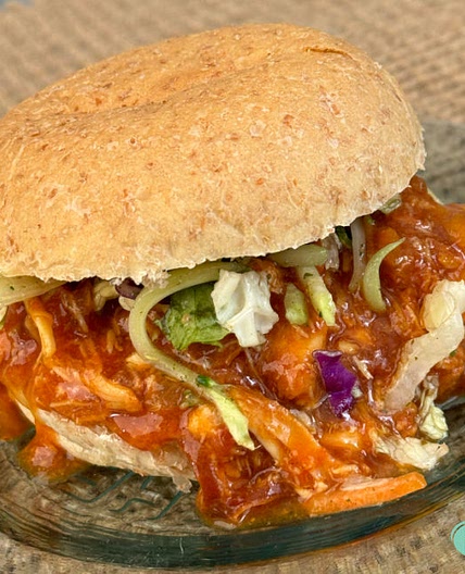 Droolworthy BBQ Shredded Chicken Freezer Meal with Garlic