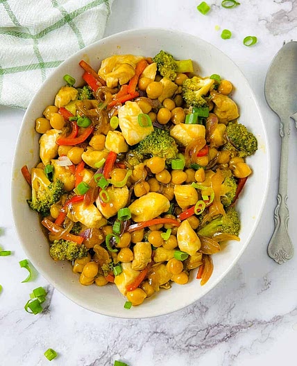 Chicken Chickpea Stir Fry
