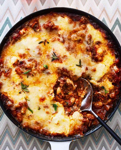 Cheesy Marinara Beans