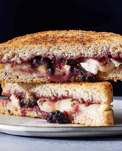 5-Ingredient Brie and Blackberry Jam Grilled Cheese