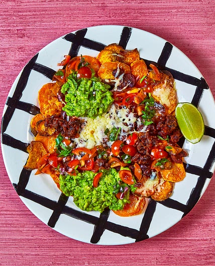 Loaded Veggie Sweet Potato Nachos