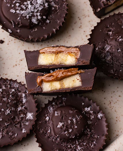 dark chocolate banana reese's (vegan)