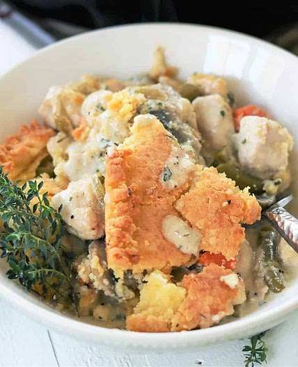 Keto Chicken Pot Pie Casserole