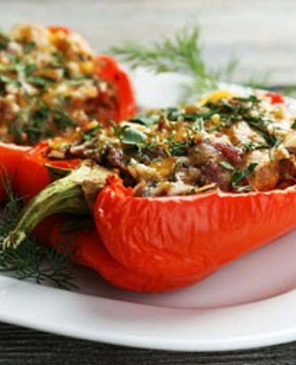 Chicken-Stuffed Peppers