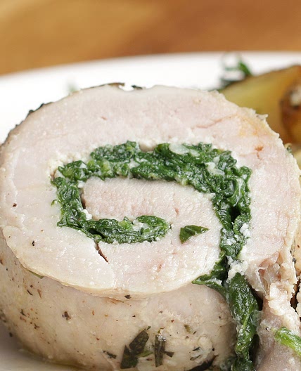 Spinach And Cheese Pork Roll Recipe by Tasty