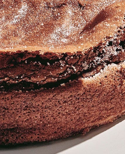 Flourless Chocolate Wave Cake