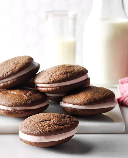 Chocolate-Raspberry Whoopie Pies