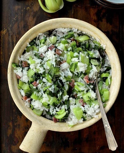 Shanghai Cai Fan (Rice with Salted Pork and Greens)
