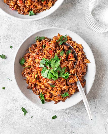 Egyptian Orzo Pasta aka Lesan el Asfour
