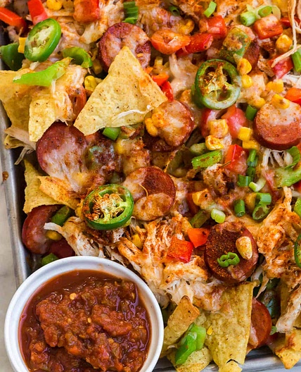 Cajun Chicken Nachos