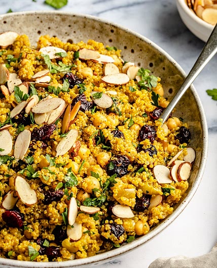 One Pot Moroccan-Inspired Chickpea Quinoa Salad