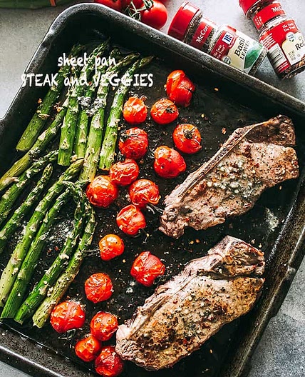 Steak and Veggies Sheet Pan Dinner