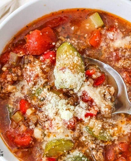 Slow Cooker, Low Carb Zucchini Soup Recipe