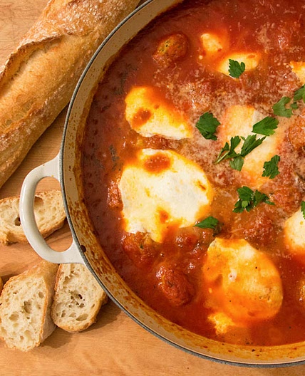 Easy Meatball and Mozzarella Appetizer