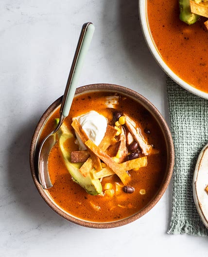 Instant Pot Creamy Chicken Tortilla Soup Recipe