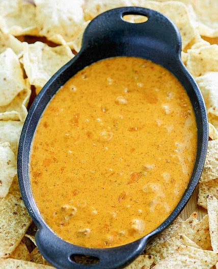 Authentic Two-Ingredient Chili's Skillet Queso (Copycat Recipe)