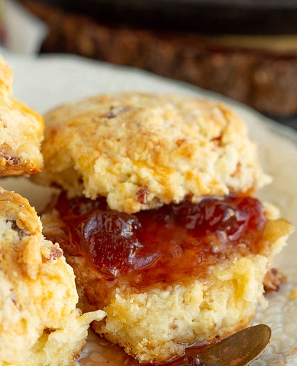 Small Batch Bacon Cheddar Buttermilk Biscuits