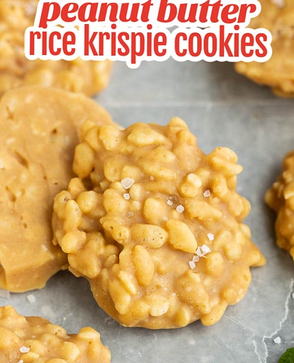 Peanut Butter Rice Krispie Cookies