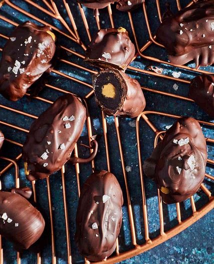 3-Ingredient Chocolate & Almond Butter Dates