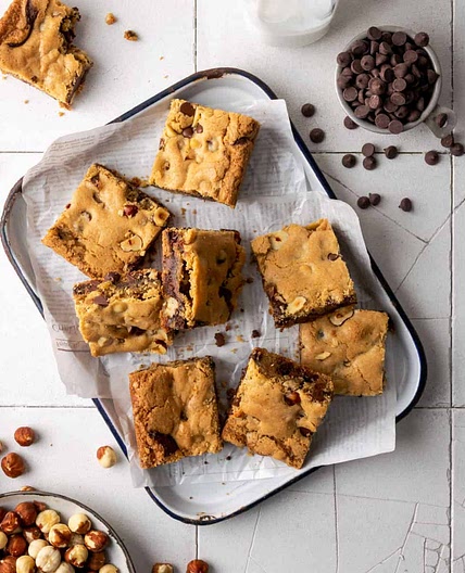 Chocolate Chip Nutella Bars