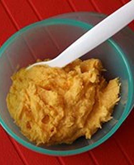 Cheesy cod with sweet potato