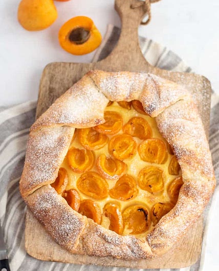 Apricot Semolina Galette