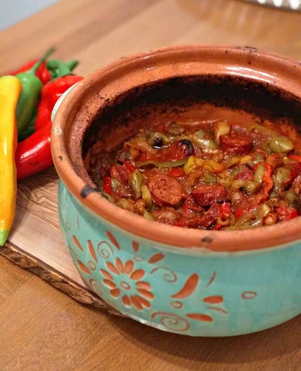 Σπετσοφάι σε πήλινο Low-carb